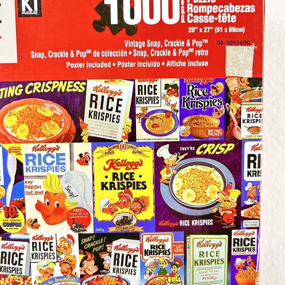 Vintage Kelloggs Happy Hostess Collage 1000 Piece Puzzle w Poster - Picture 2 of 6